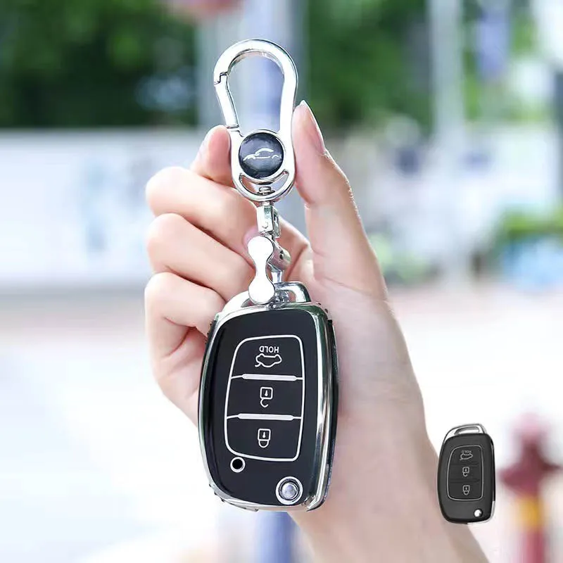 

Car Key Case For Hyundai IX25 IX35 I10 I20 I40 Ix45 HB20 Elantra Solaris Sonata Santa Fe Sport Tucson Creta Verna Kona Accent