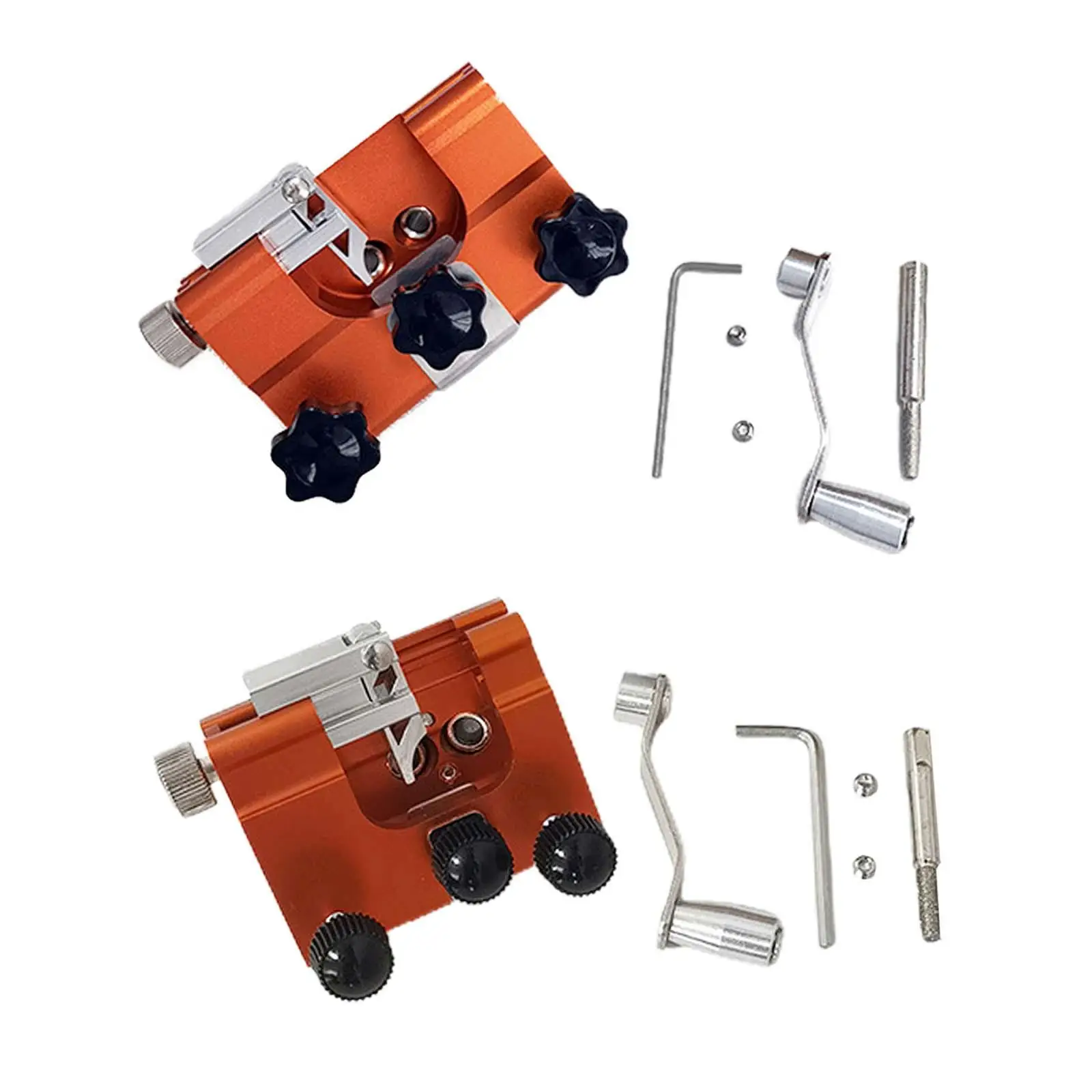 

Sharpening Jig Kits Sharpening with Burr Grinding Stone, Portable Sharpening Tool for Garden
