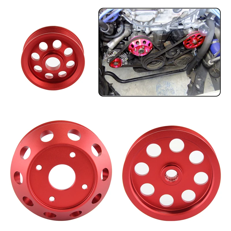 

Легкий водяной насос, гидроусилитель рулевого управления и шкив генератора подходит для Nissan Silvia S14 S15 SR20DET 1989-1998 гг.