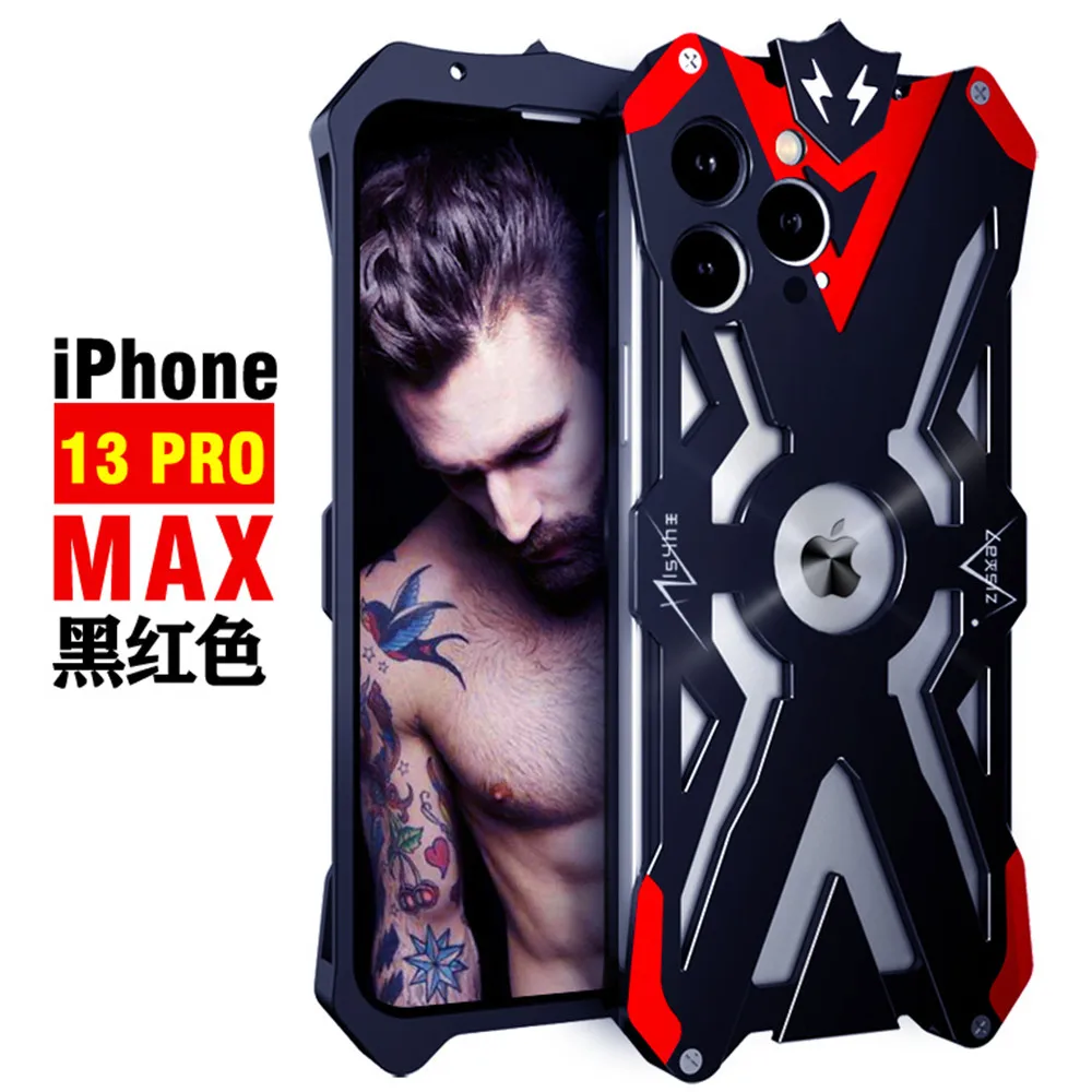 

Роскошный Алюминиевый классный металлический бампер для Apple iPhone 13 Pro Max, чехол для защиты камеры, противоударный чехол для телефона, оболочка...