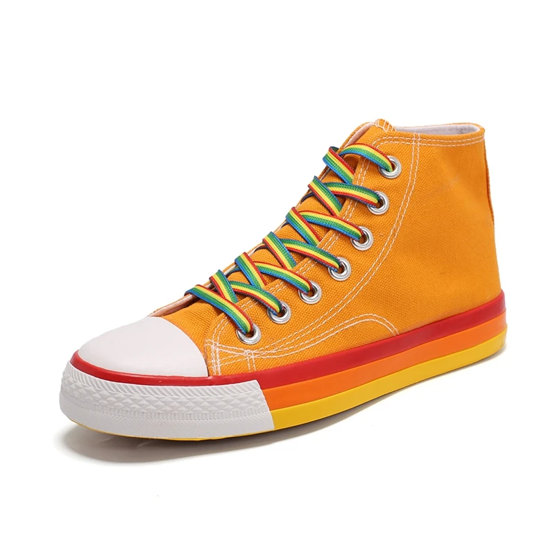 Shoes Women Fashion White Sneakers High-top Classics Canvas Shoes New Lace-up Graffiti Ladies Casual Espadrilles Female Trainers