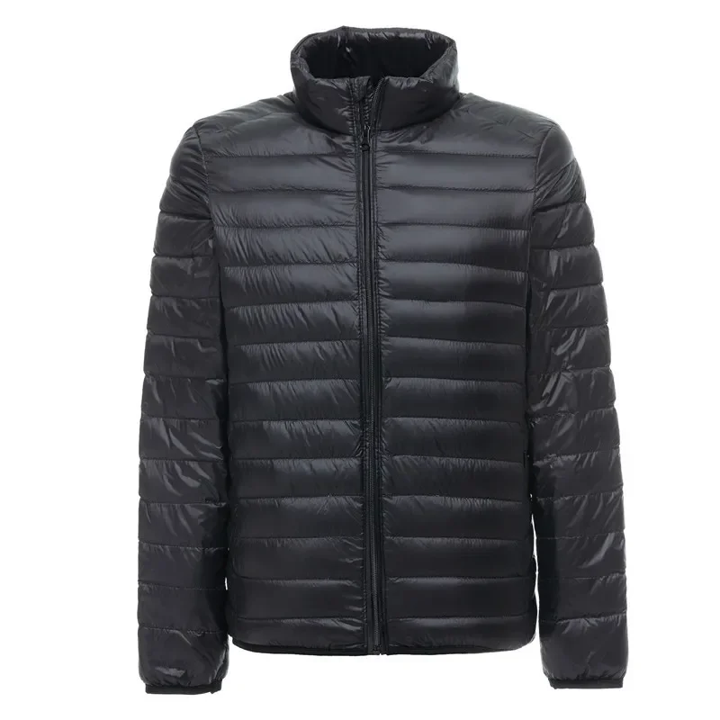 Lightweight Water-Resistant Packable Puffer Jacket 2021 New Arrivals Autumn Winter Male Fashion Stand Collar Down Coats