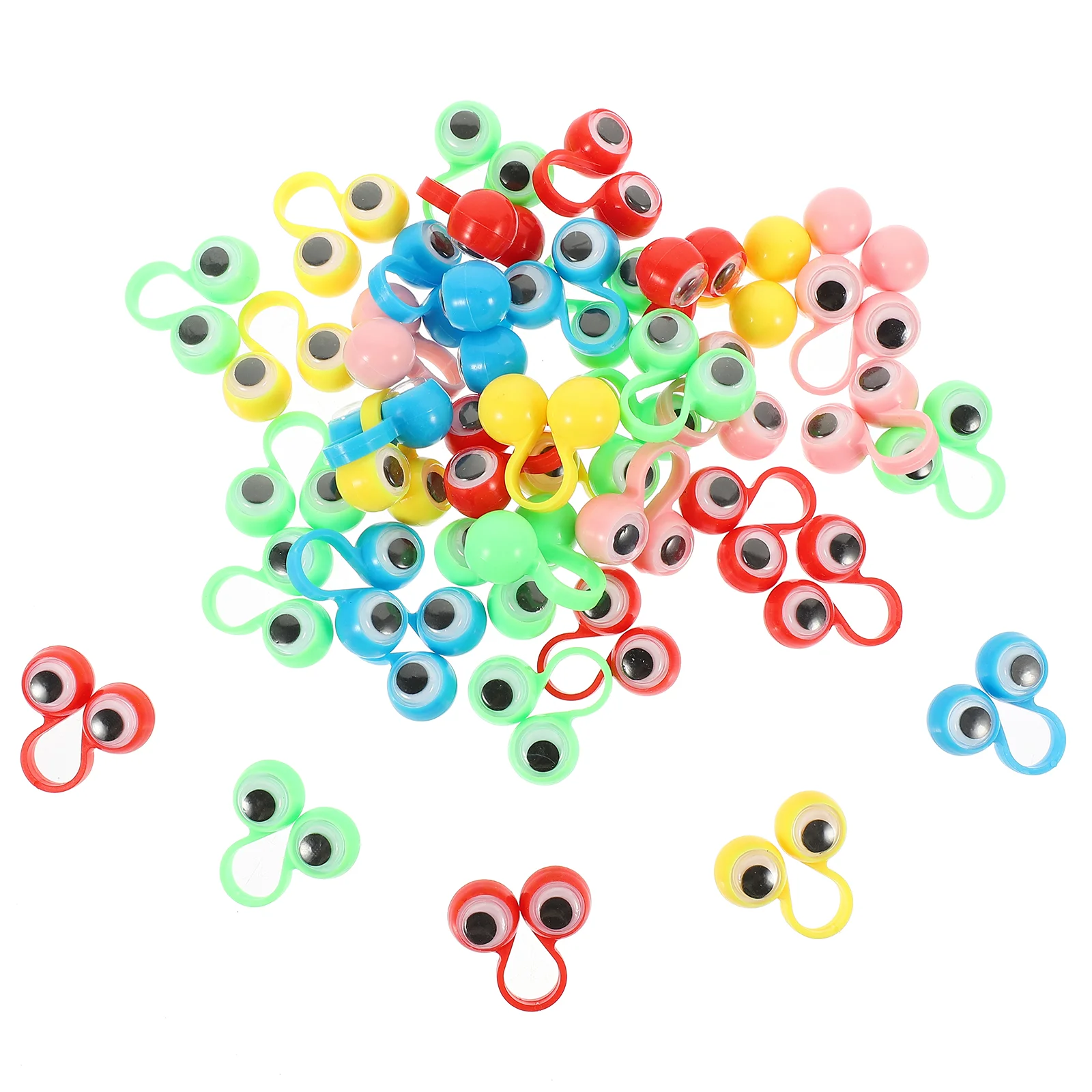 

50 шт., кольца для глазных Яблоков из нержавеющей стали