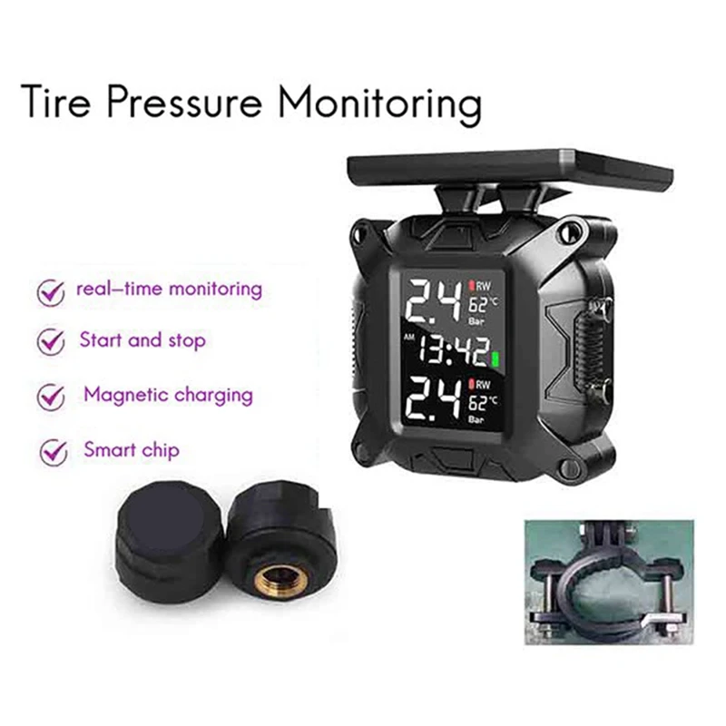 Беспроводная система контроля давления в шинах для мотоциклов TPMS внешний датчик