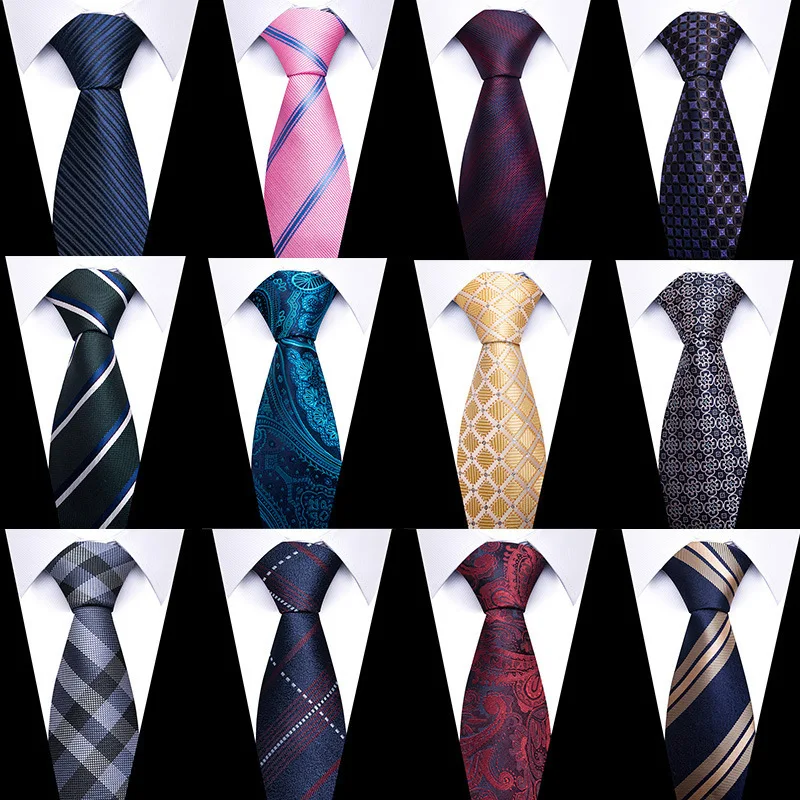 New elegant 8cm tie Solid color for wedding parties everyday shirts suits bow ties accessories decorative gifts