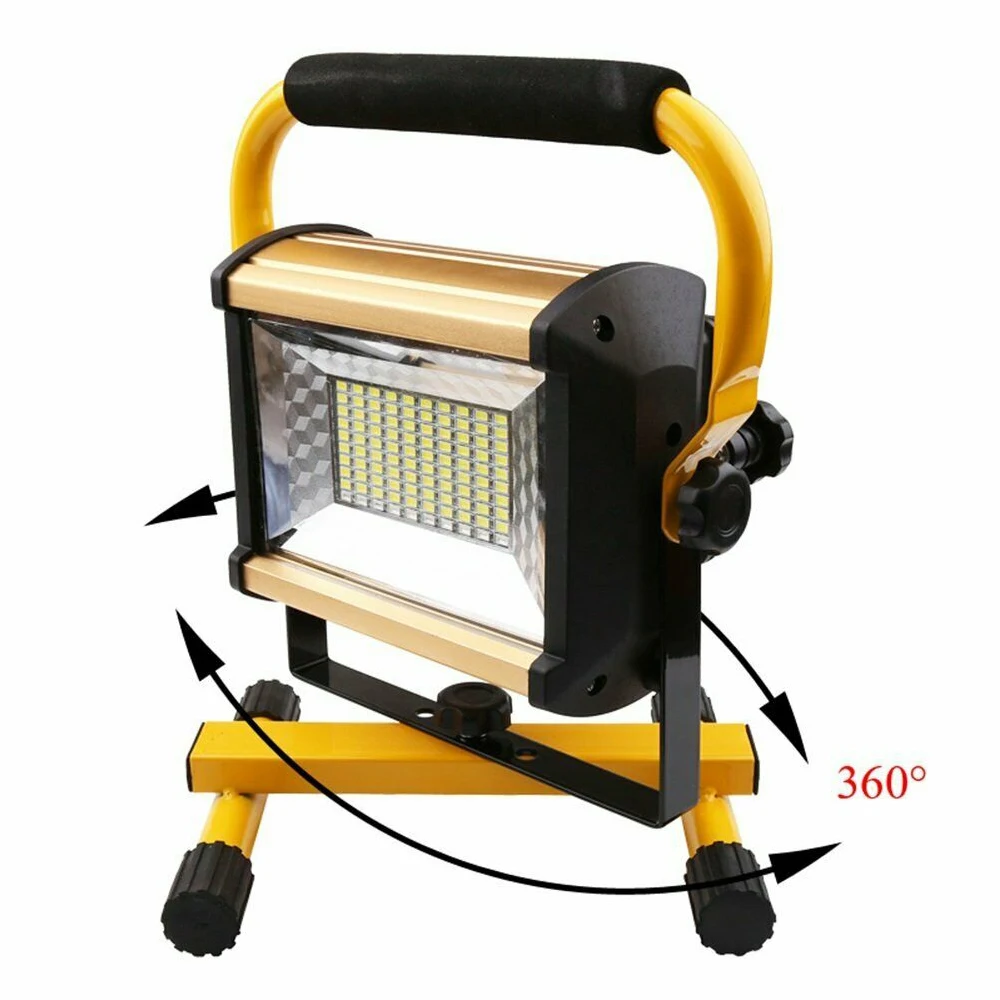 Портативный Прожектор 100 Вт С 3 Режимами Перезаряжаемые 6 Батарей Внешний И