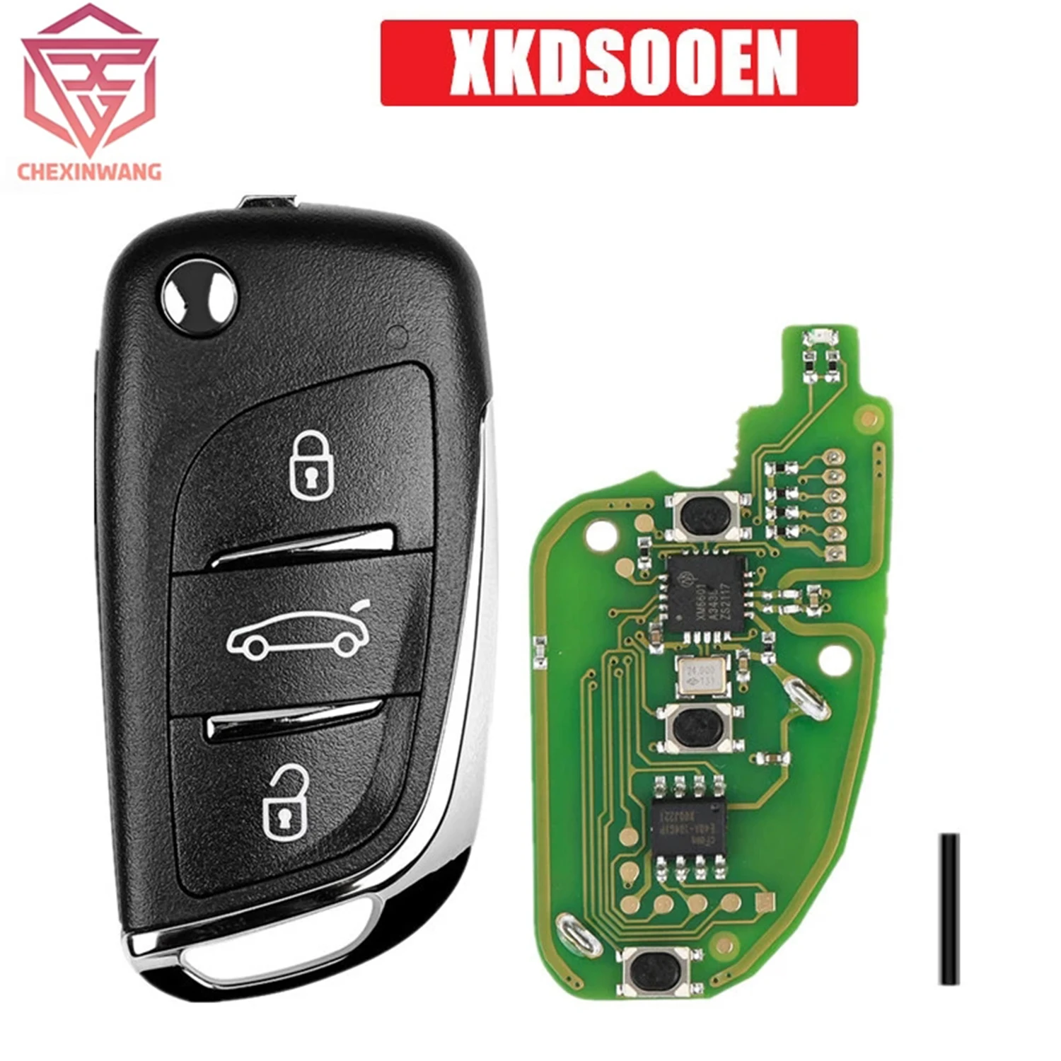 

Xhorse XKDS00EN VVDI2 X002 Universal Remote Key For Volkswagen DS Type 3 Buttons Working with VVDI2/VVDI MINI KEY TOOL/Max