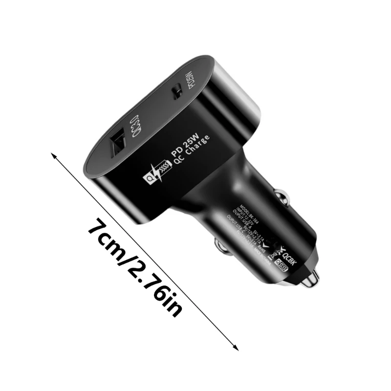 Автомобильное зарядное устройство QC3.0 мощностью 50 Вт