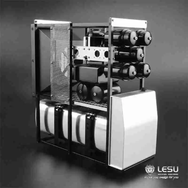 Стойка оборудования 1/14 LESU имитация тяжелых тягачей аксессуары для буксировочной