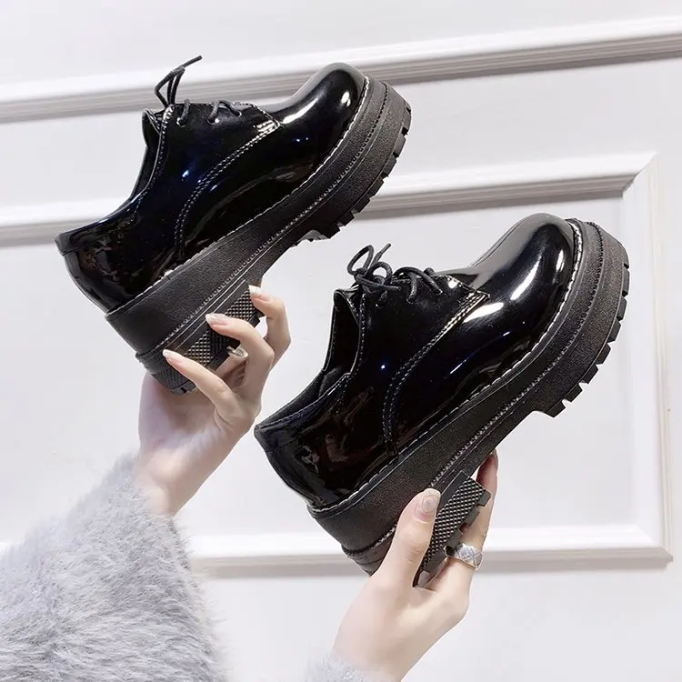 Spring 2023 new single shoe women's shoes lace-up flats