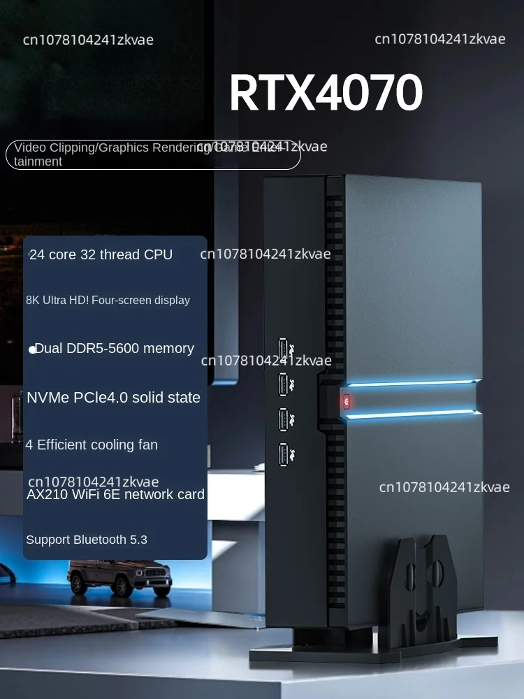 Независимый дисплей I9 14-го поколения RTX4070 игровой мини-консольный компьютер
