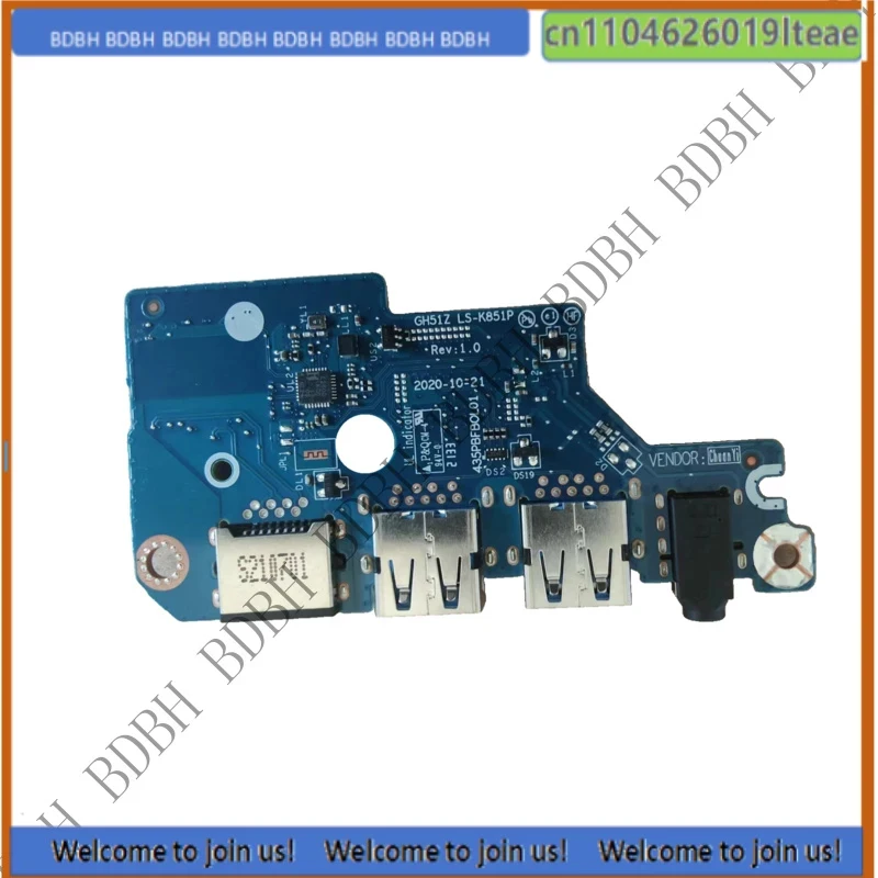 Фото Плата USB-порта BDBH для Acer Nitro 5 AN515-55 AN515-45, плата питания USB, аудиоплата №2