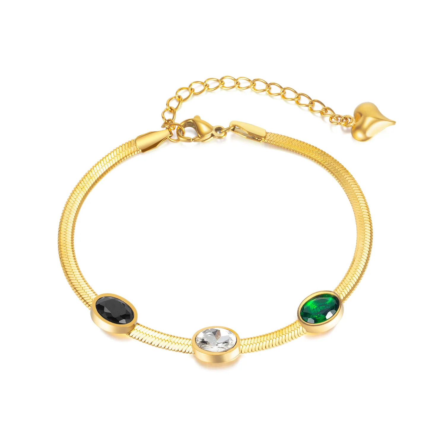 

Ювелирные изделия в Корейском стиле в стиле Ins, простая мода, женский геометрический браслет из титановой стали с цирконом, оптовая продажа