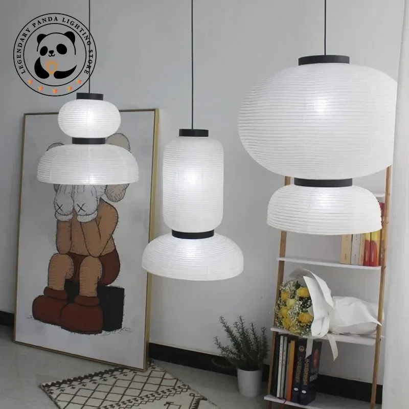 Дизайнерская Ретро Подвесная лампа Wabi Sabi рисовая бумага художественная Люстра