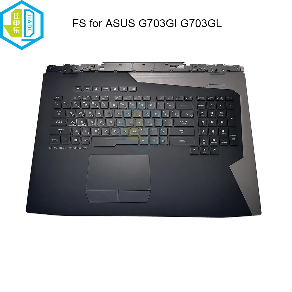 RGB Backlit Farsi Arabic Touchpad Palmrest Keyboard For ASUS ROG G703GI G703GX GXR G703GL G703 Gaming Laptop Keyboards 90NR0HJ1