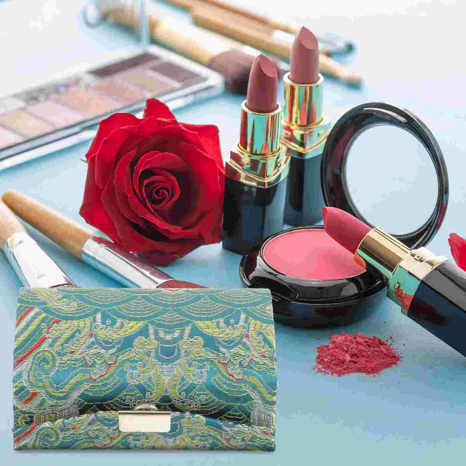 Дорожный кошелек парчовая коробка для губной помады органайзер макияжа в