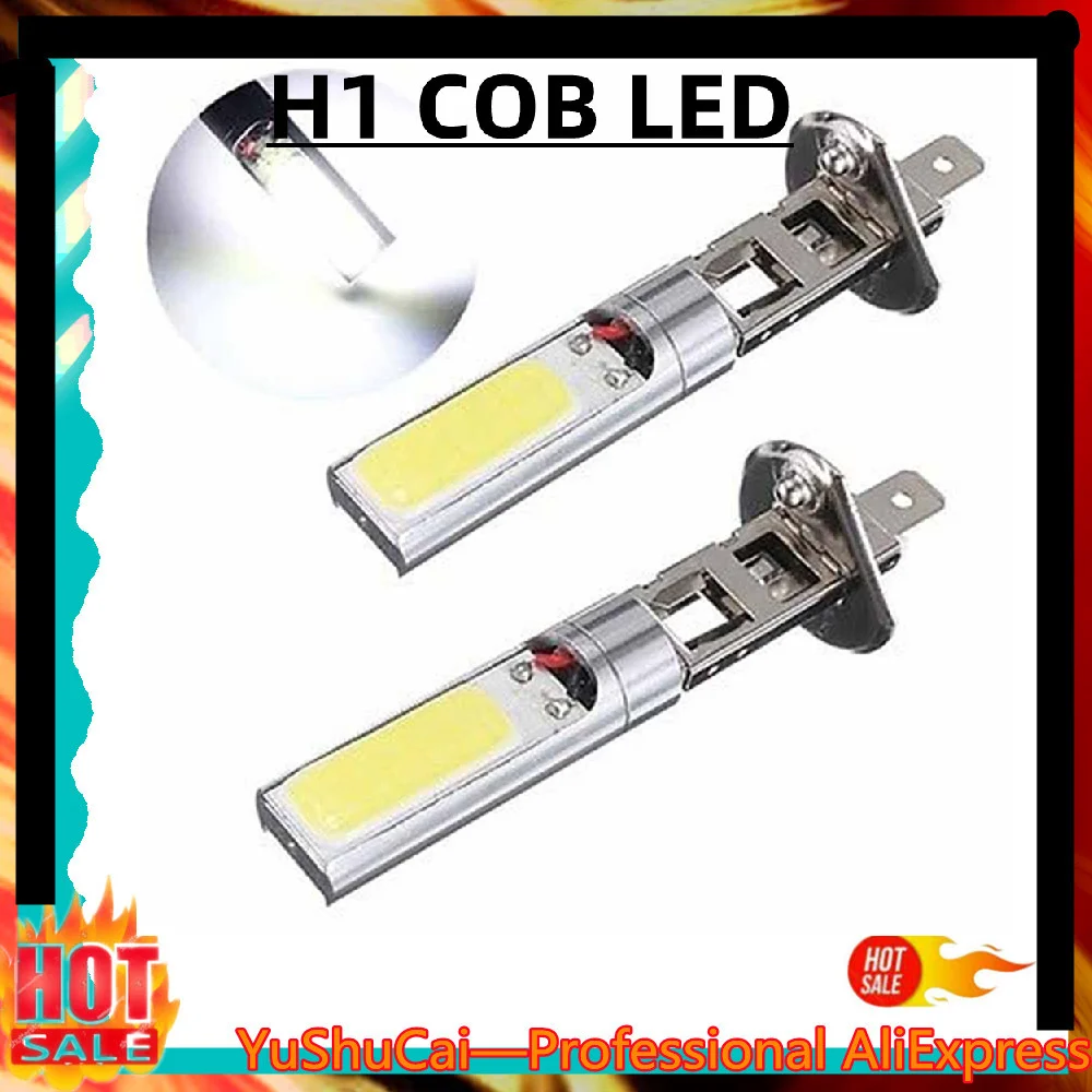 

2x New H1 COB LED Auto Fog Light Headlight DRL Daytime Running Light Bulb White 6000K 7.5W DC 12V