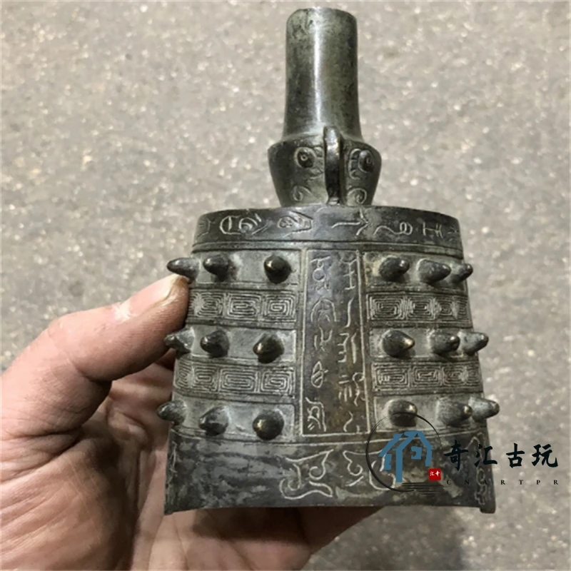 

Antiques Miscellaneous Copper Clock Swing Character Retro Favorite Musical Instrument Bronze Bell Home Decoration Crafts