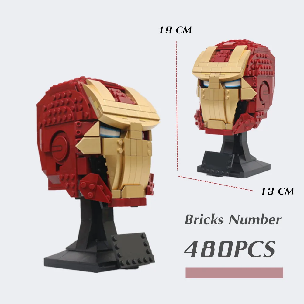 

Disney Irons Heroes Bust Mans Head Helmet Avenger Dolls FIT 76165 Building Blocks Bricks Kid Boys Toys Christmas Birthday Gifts
