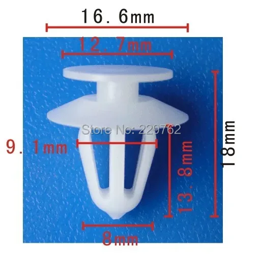 shhworldsea Door Trim Panel Retainer door TRIM tarjeta sujetador retenedores panel clamp Clips car plastic rivet for VW