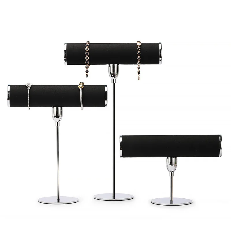 Bracelet Metal Display Stand Microfiber Bracelet Jewelry Stand Holder Watch Window Props Jewelry Display Stand