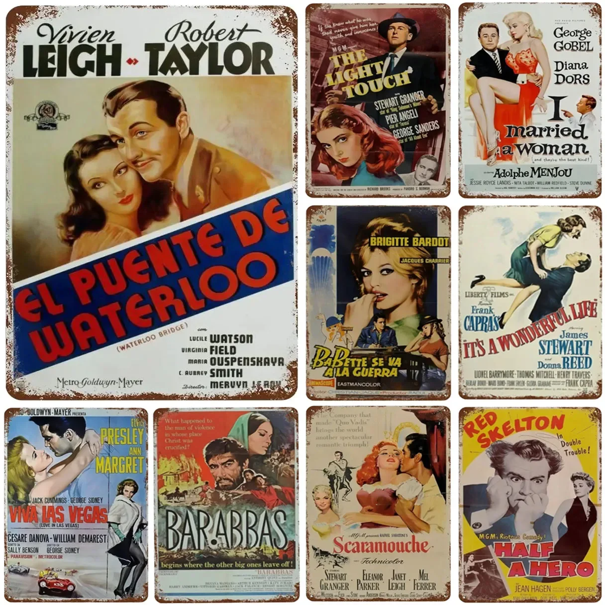 Классический стиль металлические знаки в деревенском стиле романтическая