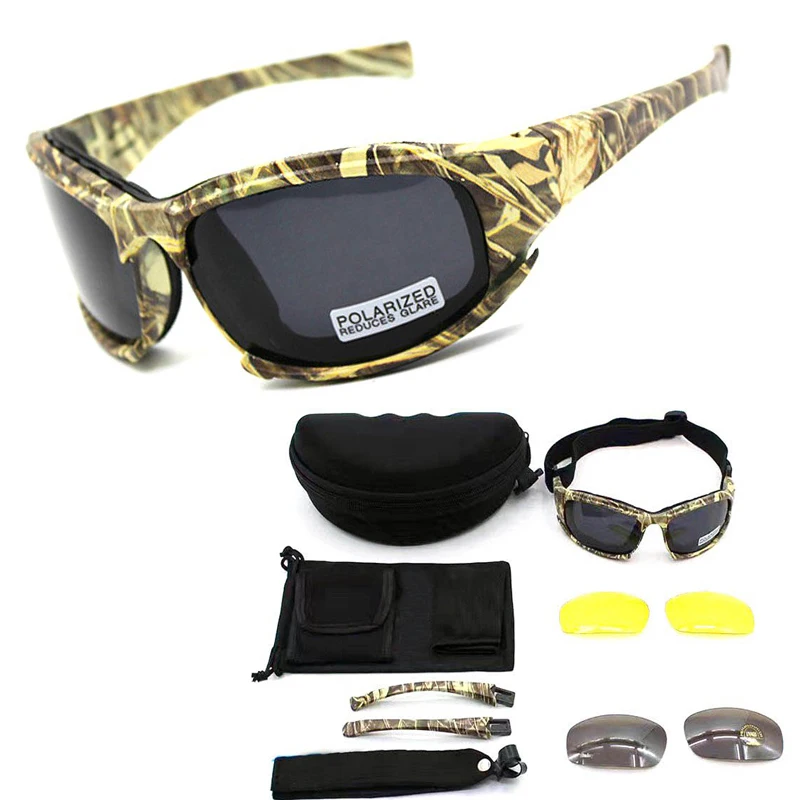 

Sport X7 Polarized Tactical Glasses C5 Outdoor Hunting Military Airsoft Paintball Eye Protection Goggles UV400 Sunglasses