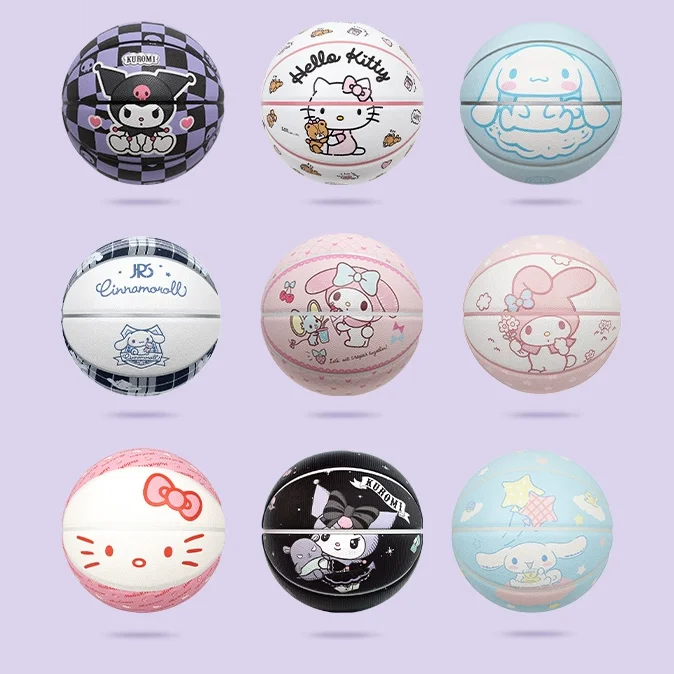 

Sanrio аниме периферийный Kuromi Hello Kitty Cinnamoroll шахматная доска полиуретан Баскетбол Крытый Открытый 6/7 баскетбол детские подарки