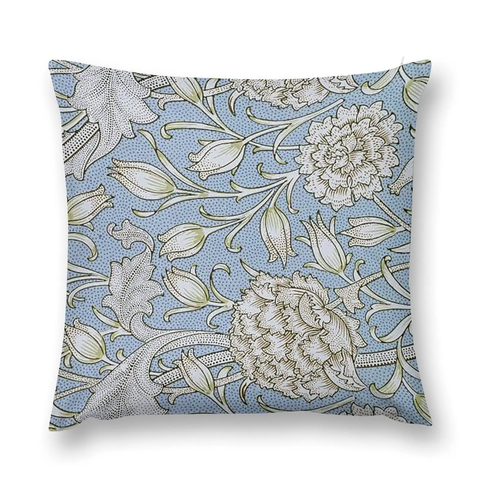 Выставочная синяя дикая Подушка с рисунком тюльпана Вильяма Морриса подушка для