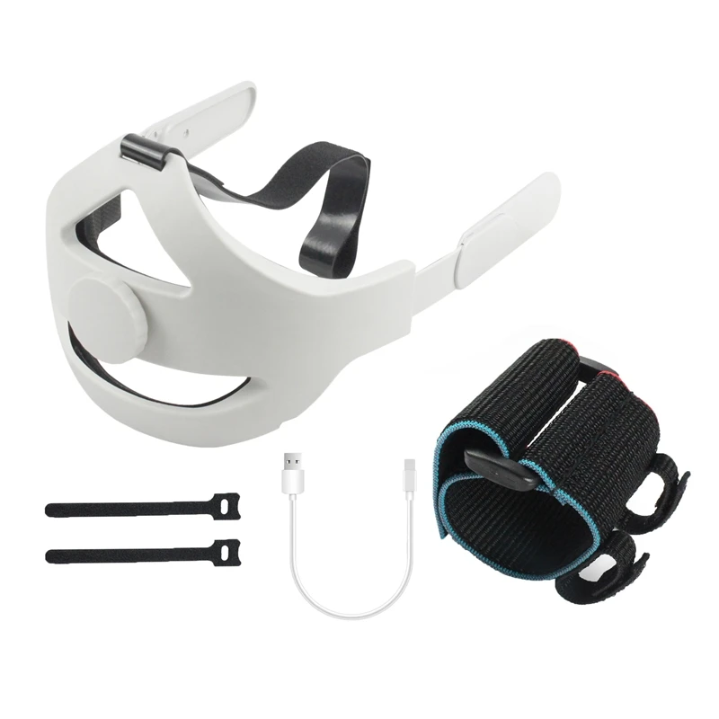 

For Oculus Quest 2 Halo Strap Headband and Power Bank Fixing Bracket Battery Strap for Oculus Quest 2 Accessories
