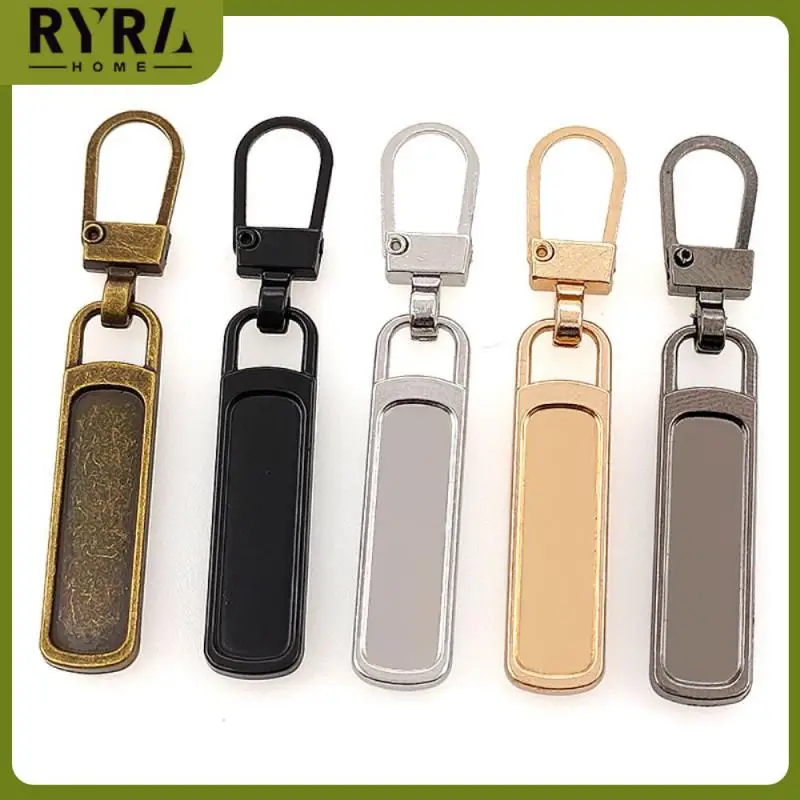 

6-piece/set Multifunctional Dual Zipper Detachable Zipper Diy Zipper Buckle Accessories 5 Fixed Zippers Worn Slider And Sturdy