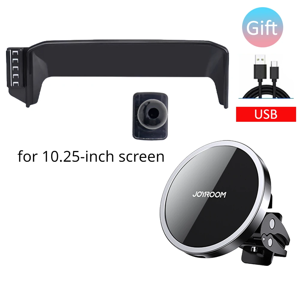 

Автомобильный держатель для телефона Mitsubishi Outlander PHEV GM GN ZM 2022 2023 2024, Магнитная подставка с зажимом, Беспроводные аксессуары для быстрой зарядки