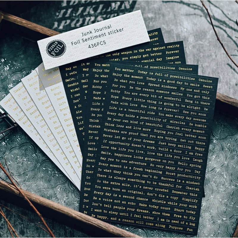 

KSCRAFT 8 листов фольги нежелательный журнал чувство небольшие переговоров бумажные наклейки для скрапбукинга DIY Фотоальбом создание открыток...