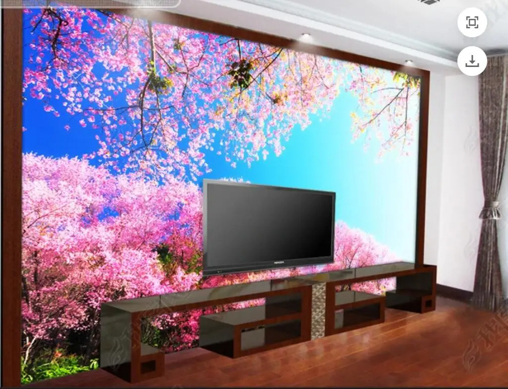 

wallpaper photo 3d custom mural Modern and Beautiful Cherry Blossoms home decoration living room wallpaper for walls 3d bedroom