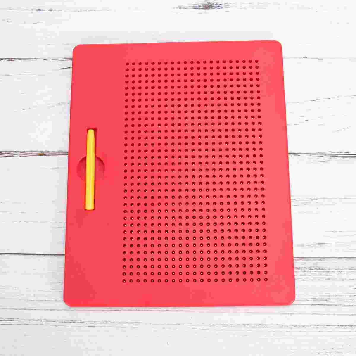 

Steel Magnetic Writing Board Sketchpad Drawing Boards Educational Playthings for Children Kids Red Size