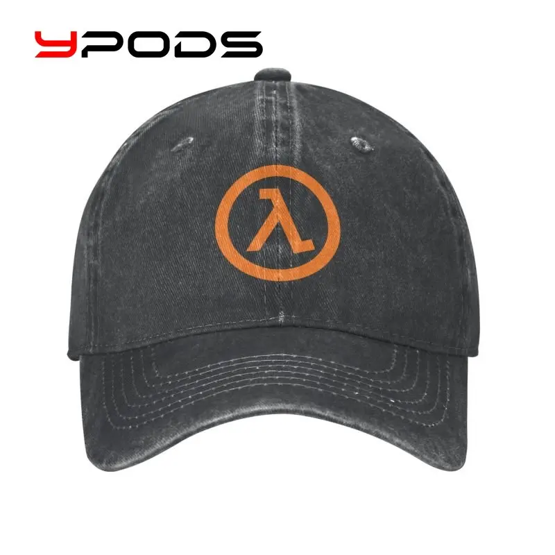 

Custom Cotton Hot Game Half Life Lambda Logo Motorcycle baseball cap Outdoor Men Women's Adjustable Dad Hat Summer