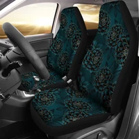 dark blossom floral flowers car seat covers pair 2 front seat covers car seat protector car accessories