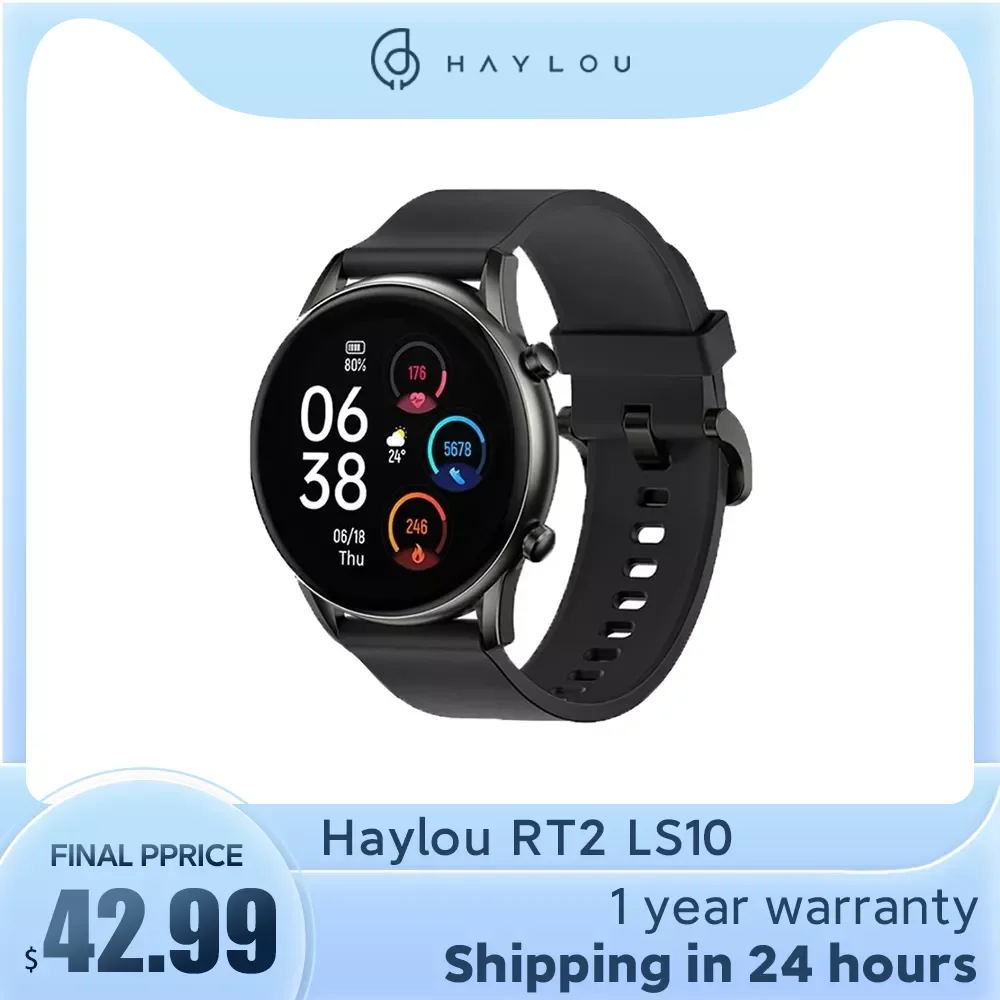 

Смарт-часы Youpin Haylou RT2 LS10, IP68, 12 режимов