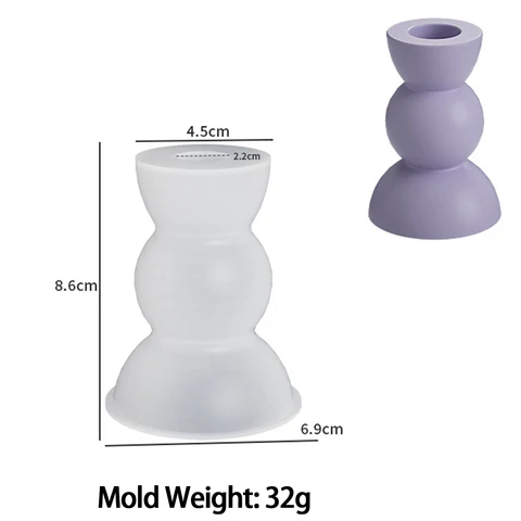 Силиконовая форма для бетонного подсвечника UDOCOOL