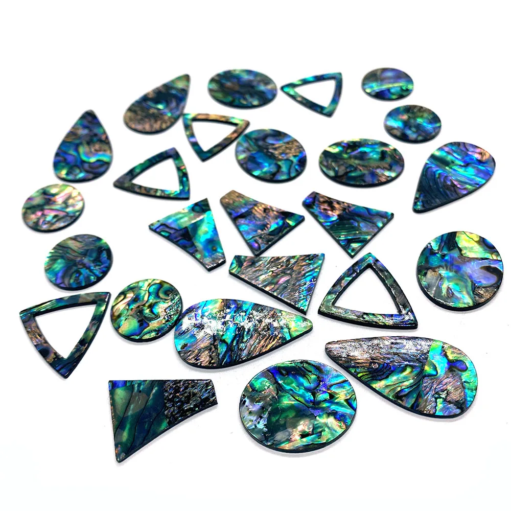 Бусины из натуральной морской ракушки круглые односторонние бусины в форме