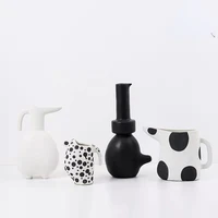 nordic modern minimalist ceramic kettle shape vase minimalist fashion style flowerpot decoration crafts
