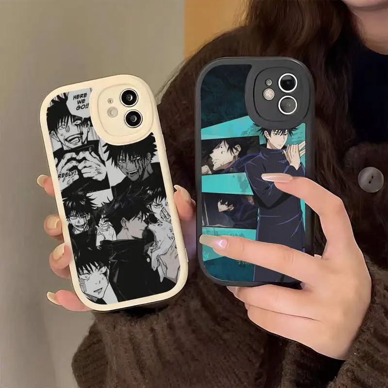 

Anime Jujutsu Kaisen Fushiguro Megumi Phone Case Hard Leather for iPhone 13 12 Mini 11 14 Pro Max Xs X Xr 7 8 Plus 6 6s Se Cover