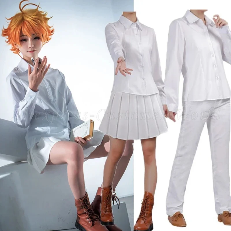 Фото Косплей-обувь по аниме «Обещанная страна Неверленд» (Yakusoku no Neverland) для персонажей Эмма, Норман, Рэй. Женский костюм. №3