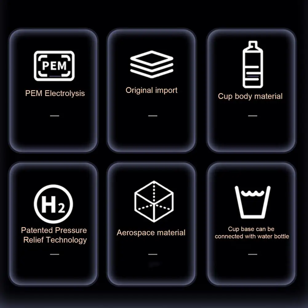 Переносная бутылка для воды с кислородным разрядом генератор водородной