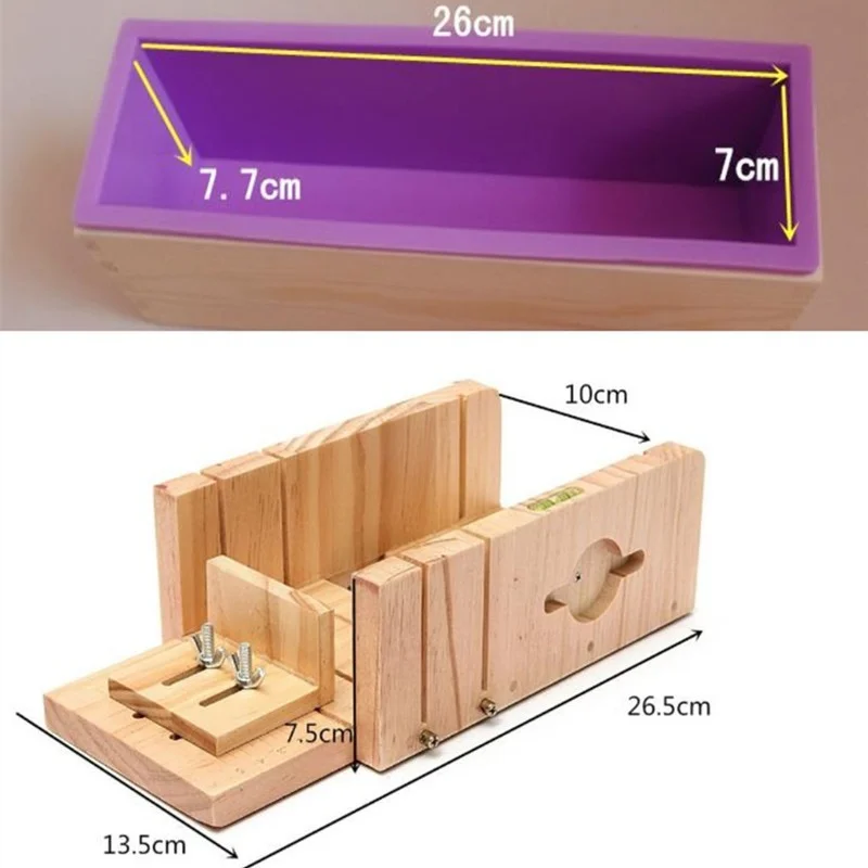 Скидка Режущие инструменты для мыла, коробка для резки дерева + силиконовая форма + прямое лезвие, наборы резаков для мыла «сделай сам», ручные прин... Продажа Режущие инструменты для мыла, коробка для резки дерева + силиконовая форма + прямое лезвие, наборы резаков для мыла «сделай сам», ручные прин...