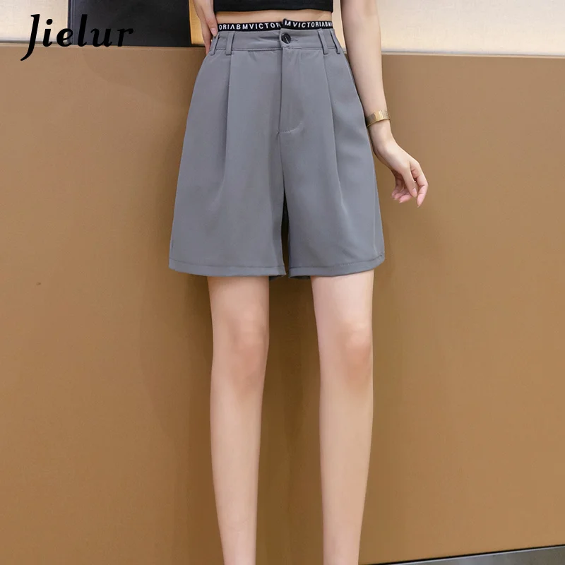 

Letter Printed Five-point Shorts Women Loose Straight Suit Short Femme 2023 High-waisted Wide-leg Shorts for Women S-XL