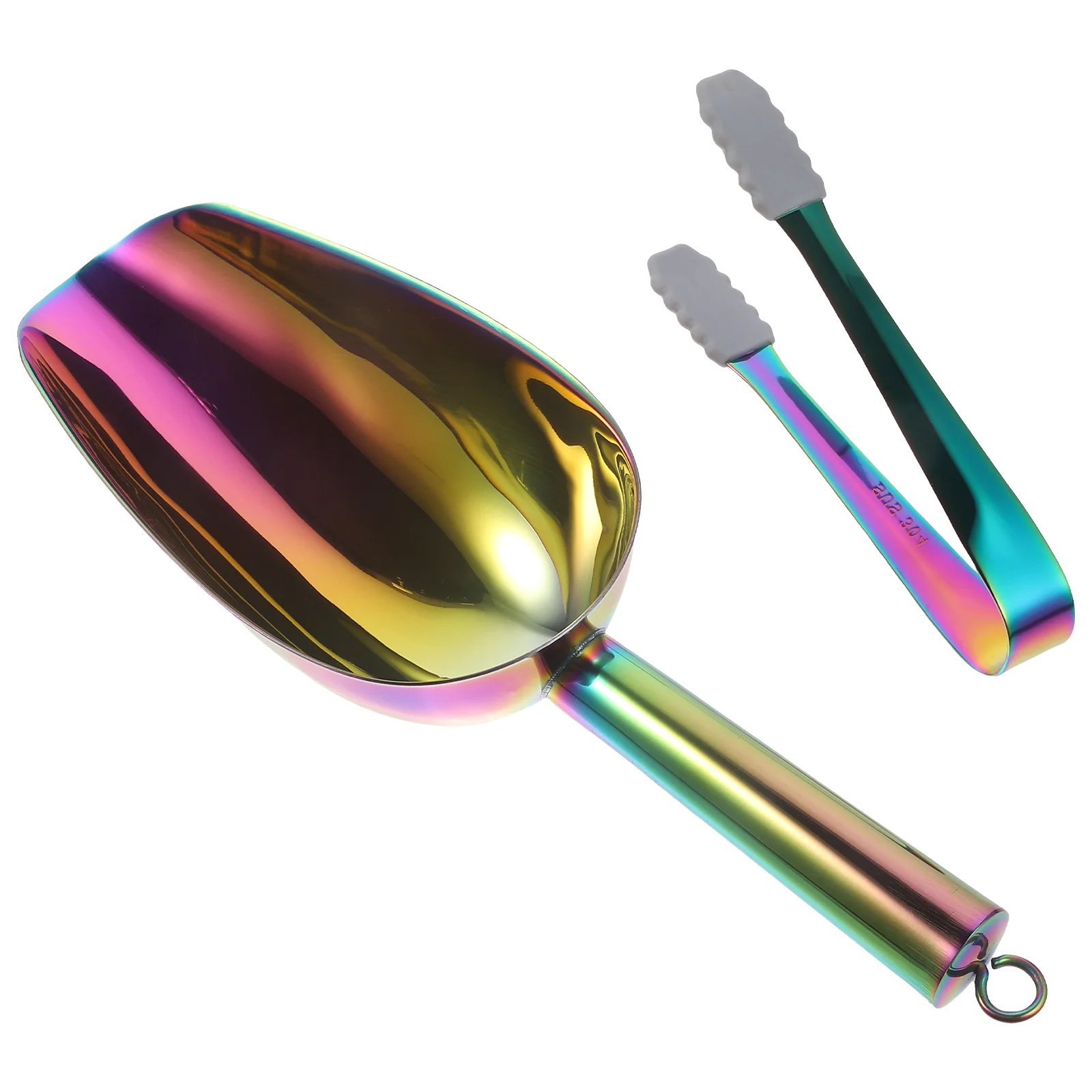 

Stainless Steel Scoop Tool Ice Bars Tong Spade Restaurant Kitchen Scoops Clip Supply