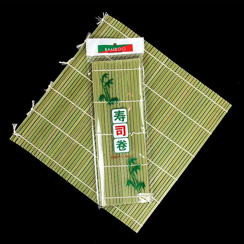 

Экологически чистые инструменты для суши, Набор бамбуковых роликовых ковриков, Набор для изготовления бамбуковых суши ручной работы-зелен...