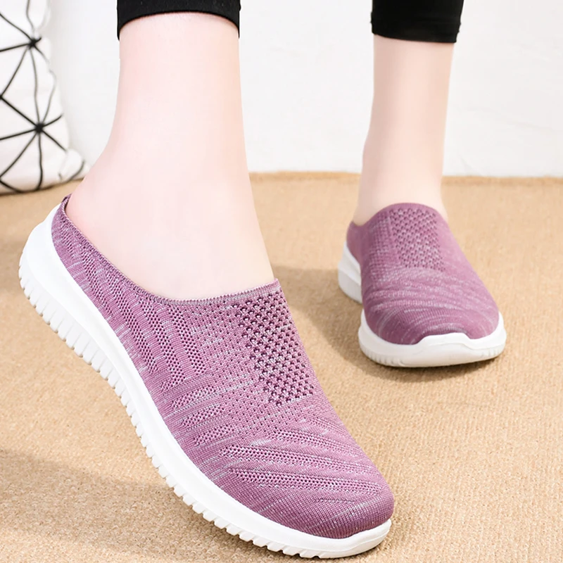 

Летняя женская обувь; Повседневная дышащая обувь из сетчатого материала; Женская спортивная обувь на нескользящей подошве; Обувь на плоско...