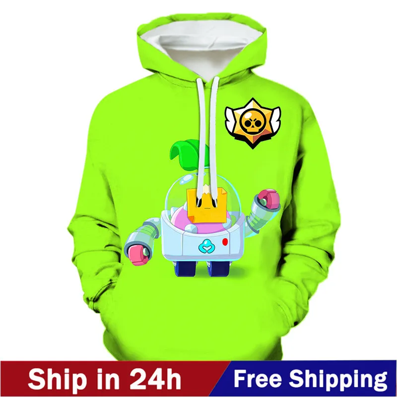 

Ship In 24 Hours Star Leon Sandy Crow Shoot Game 3D Hoodie Sweatshirt Harajuku Hoodies Kids Tops Men Women Boys Girls